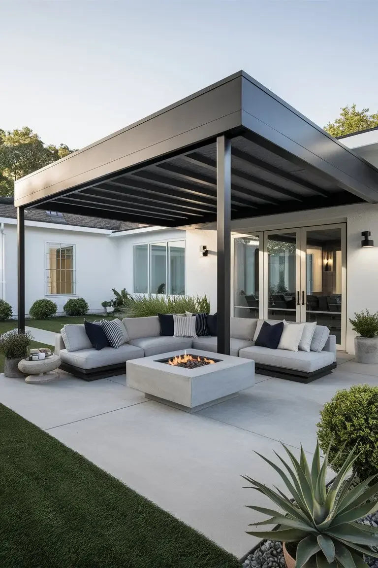 Louver Pergola with LED Light Aluminum Electric Wall Mounted Pavilion Waterproof 6x4 Louvered Aluminium Bioclimatic Pergolas