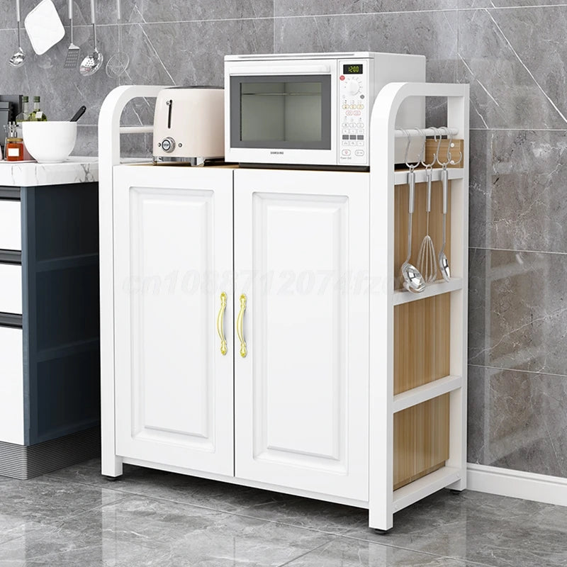 Kitchen Shelf Islands Storage Rack Home Organizer Cabinet Furniture With Non-slip Feet For Kitchens Complete Cabinets