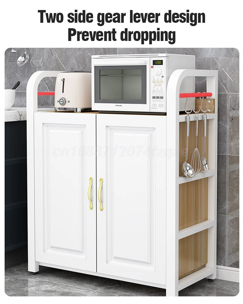 Kitchen Shelf Islands Storage Rack Home Organizer Cabinet Furniture With Non-slip Feet For Kitchens Complete Cabinets