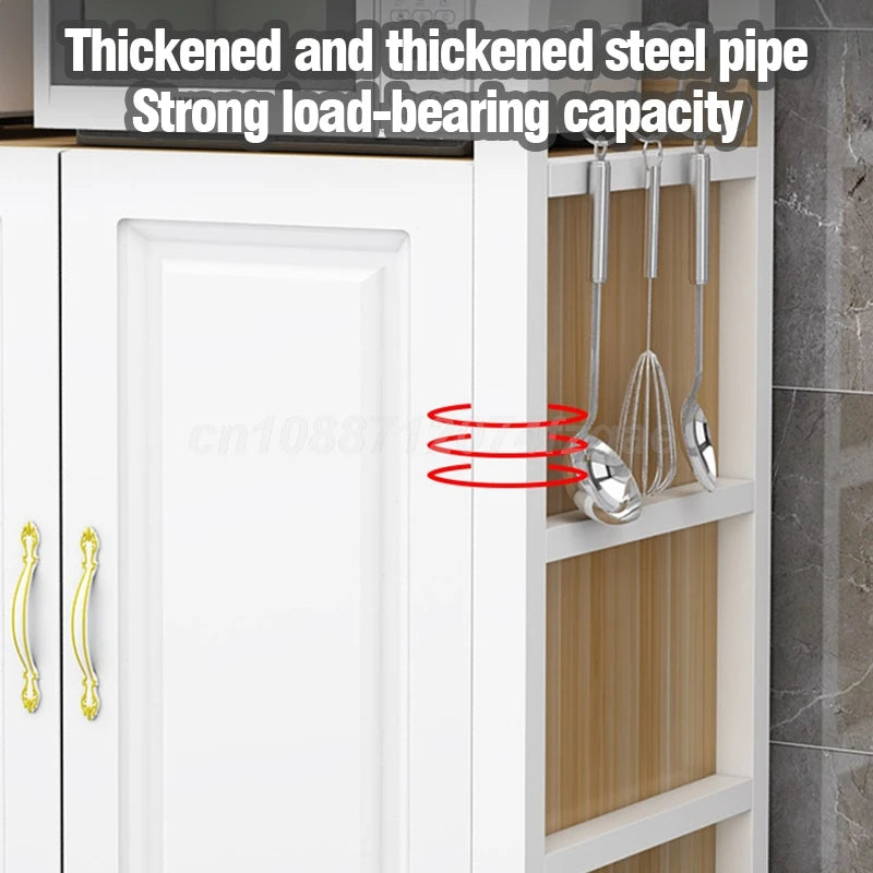 Kitchen Shelf Islands Storage Rack Home Organizer Cabinet Furniture With Non-slip Feet For Kitchens Complete Cabinets