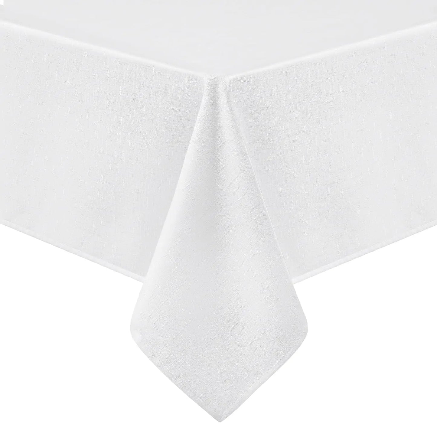 Olanly Rectangle Tablecloth Faux Linen Table Cloth Waterproof Wipeable Fabric Tablecloth Washable Table Cover For Kitchen Dining