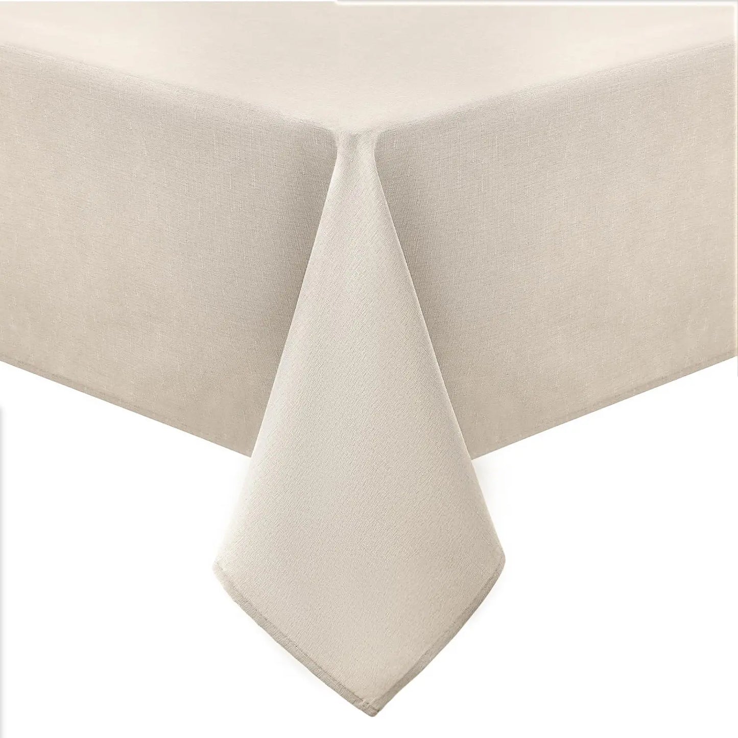Olanly Rectangle Tablecloth Faux Linen Table Cloth Waterproof Wipeable Fabric Tablecloth Washable Table Cover For Kitchen Dining