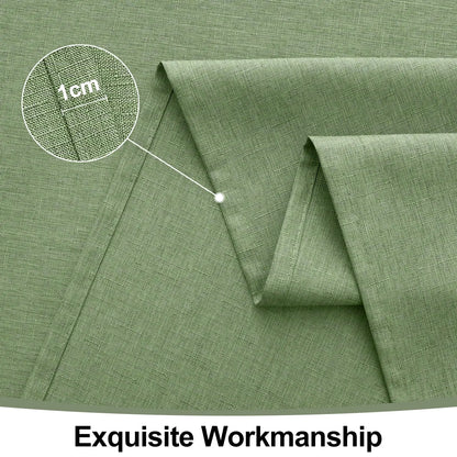 Olanly Rectangle Tablecloth Faux Linen Table Cloth Waterproof Wipeable Fabric Tablecloth Washable Table Cover For Kitchen Dining