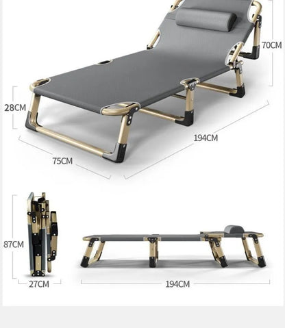 Household Portable Folding Bed Single Outdoor Marching Bed Practical Lunch Break Folding Bed Suitable for Home Office Use