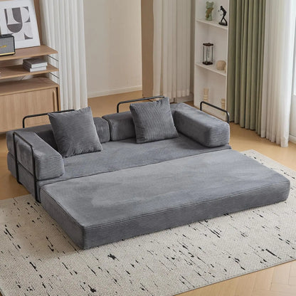 MBM Convertible Sleeper Sofa Bed – Folding Lounge Couch with Pillow