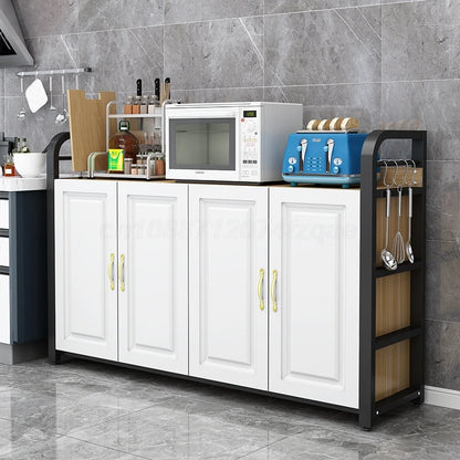 Kitchen Shelf  Islands Storage Rack Home Organizer Cabinet Furniture With Non-slip Feet For Kitchens Complete Cabinets