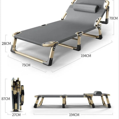 Household Portable Folding Bed Single Outdoor Marching Bed Practical Lunch Break Folding Bed Suitable for Home Office Use