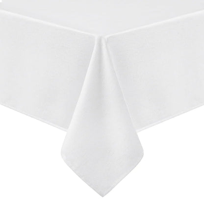 Olanly Rectangle Tablecloth Faux Linen Table Cloth Waterproof Wipeable Fabric Tablecloth Washable Table Cover For Kitchen Dining