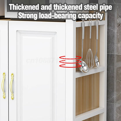Kitchen Shelf  Islands Storage Rack Home Organizer Cabinet Furniture With Non-slip Feet For Kitchens Complete Cabinets