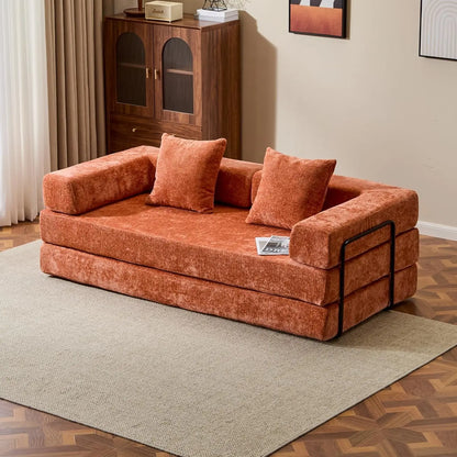 MBM Convertible Sleeper Sofa Bed – Folding Lounge Couch with Pillow
