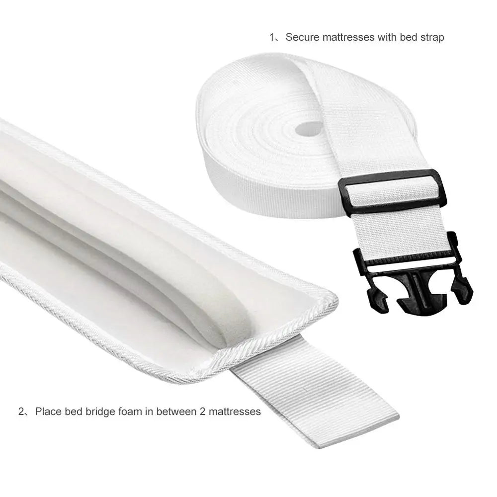 Bed Bridge Twin to King Converter Kit Bed Gap Filler to Make Twin Beds Into King Connector Mattress Connector for Guests