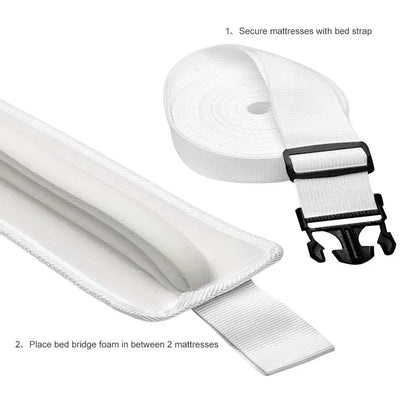 Bed Bridge Twin to King Converter Kit Bed Gap Filler to Make Twin Beds Into King Connector Mattress Connector for Guests
