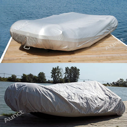 V Shape Marine Boat Cover Large Waterproof Dustproof AntiUV Rain Snow Inflatable Boat Dinghy Fishing Rubber Boat Universal Cover