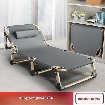 Household Portable Folding Bed Single Outdoor Marching Bed Practical Lunch Break Folding Bed Suitable for Home Office Use